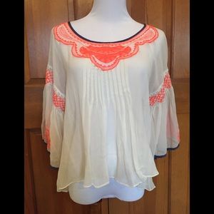 Anthropologie Plenty by Tracy Reese Silk Top